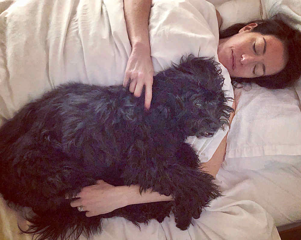 Rachel Pollon Williams and her dog Theo